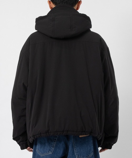 ダウンジャケット ダウン 「FACCIES/ファッチーズ」LIGHTWEIGHT FILLED HOODIE BLOUSON メンズの画像