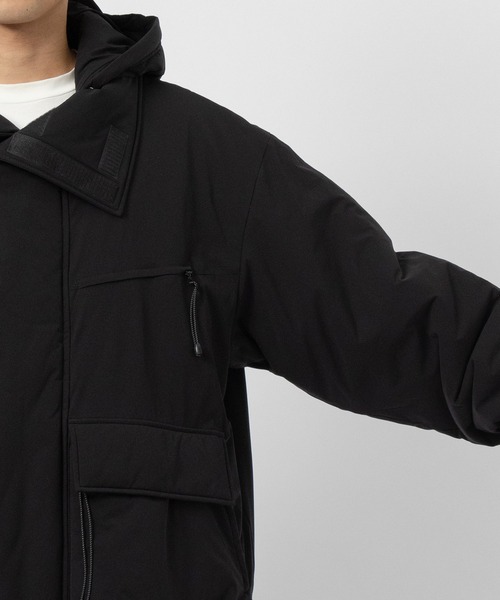 ダウンジャケット ダウン 「FACCIES/ファッチーズ」LIGHTWEIGHT FILLED HOODIE BLOUSON メンズの画像