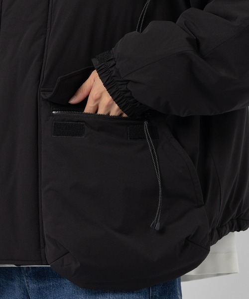 ダウンジャケット ダウン 「FACCIES/ファッチーズ」LIGHTWEIGHT FILLED HOODIE BLOUSON メンズの画像