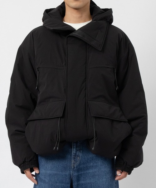 ダウンジャケット ダウン 「FACCIES/ファッチーズ」LIGHTWEIGHT FILLED HOODIE BLOUSON メンズの画像