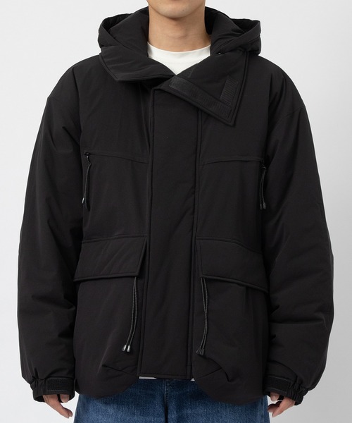 ダウンジャケット ダウン 「FACCIES/ファッチーズ」LIGHTWEIGHT FILLED HOODIE BLOUSON メンズの画像