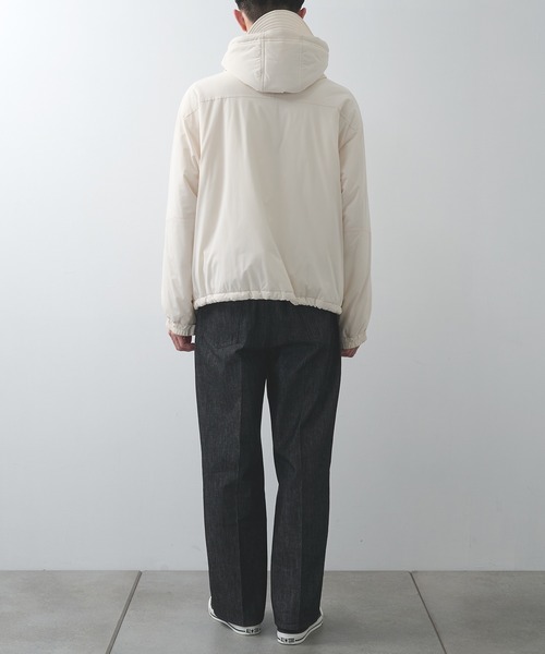 ダウンジャケット ダウン 「FACCIES/ファッチーズ」LIGHTWEIGHT FILLED HOODIE BLOUSON メンズの画像