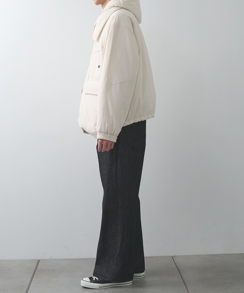 ダウンジャケット ダウン 「FACCIES/ファッチーズ」LIGHTWEIGHT FILLED HOODIE BLOUSON メンズの画像