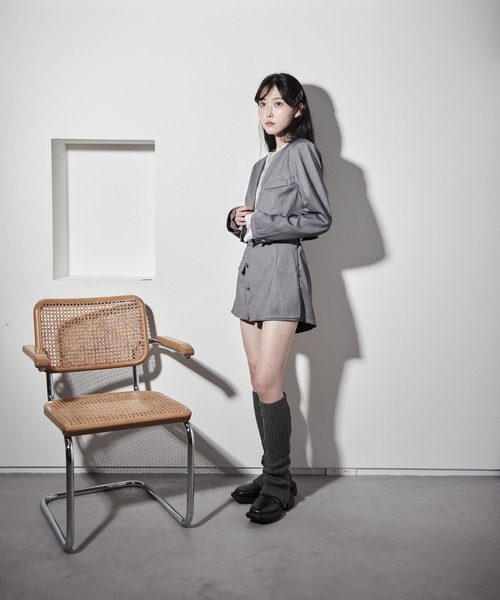 レッグウォーマー 畔編みニットレッグウォーマー レディース