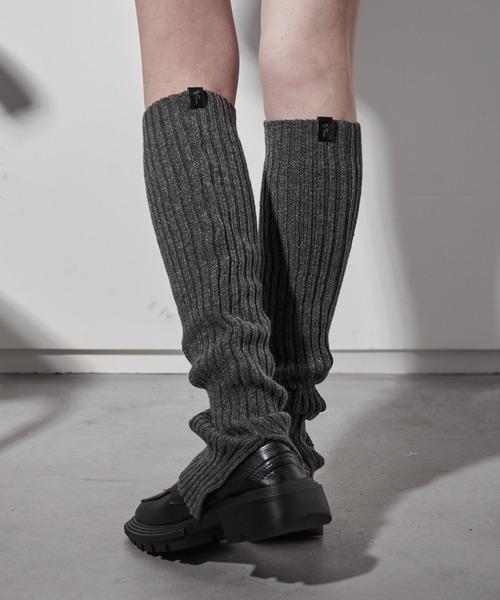 レッグウォーマー 畔編みニットレッグウォーマー レディース