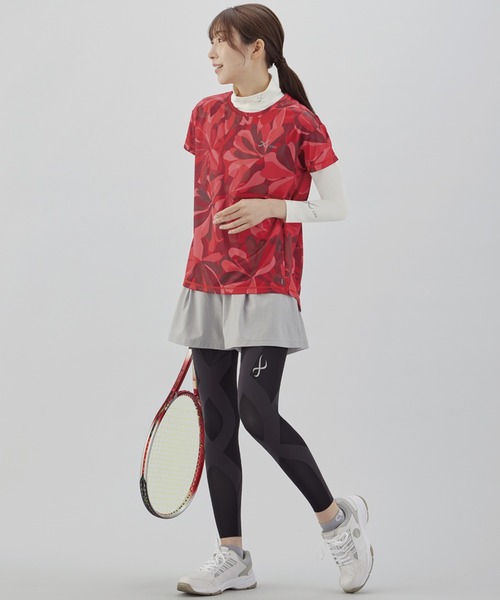 CW-X uvカット tシャツ 「薄軽ランニングシャツ」 3分袖 レディース