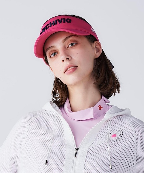 archivio サンバイザー 「LADIES」バックリボンサンバイザー