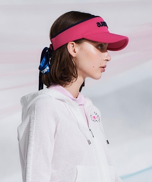 archivio サンバイザー 「LADIES」バックリボンサンバイザー