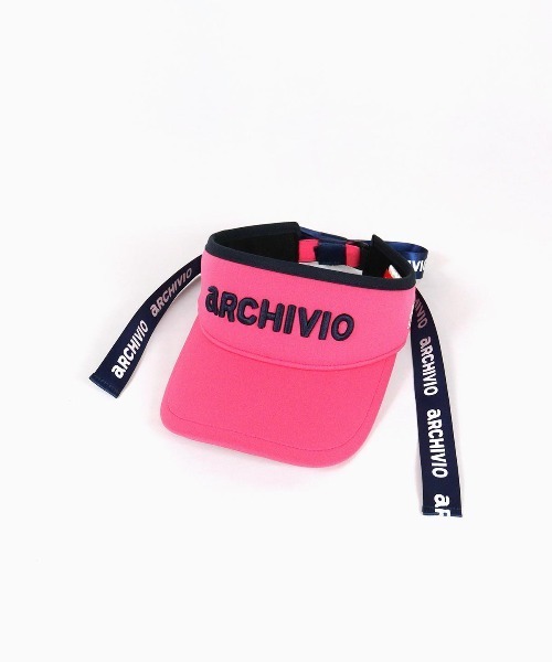 archivio サンバイザー 「LADIES」バックリボンサンバイザー