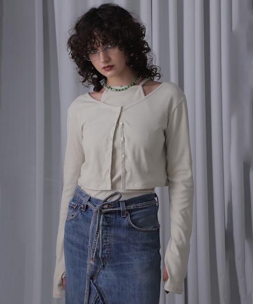 アンサンブル (CREOLME)リブカットアンサンブル ROSE BUD アンサンブル (CREOLME)リブカットアンサンブル