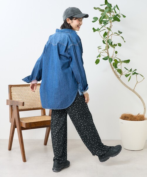 FREAK'S STORE（フリークスストア） パンツ 花柄ストレッチパンツ