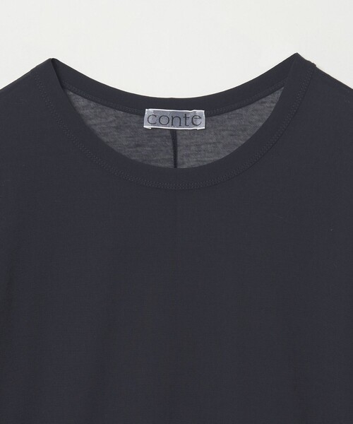 conte tシャツ 「conte」コットン シアー クルーネックカットソー