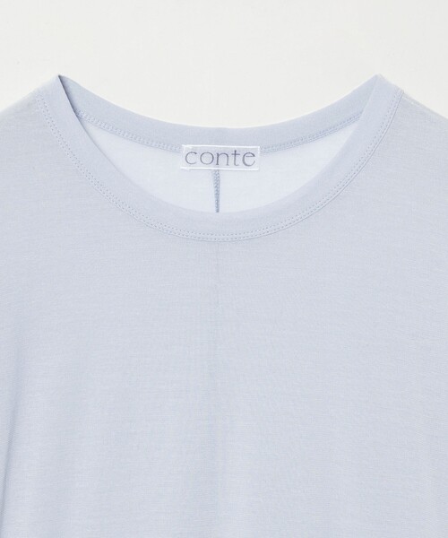 conte tシャツ 「conte」コットン シアー クルーネックカットソー