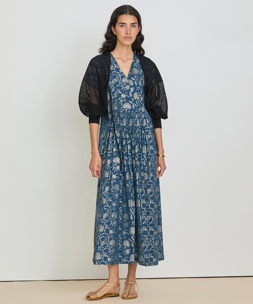 HOUSE OF LOTUS ソフトタフタカフタンワンピース　M セール】 ソフトタフタカフタンワンピース （ワンピース