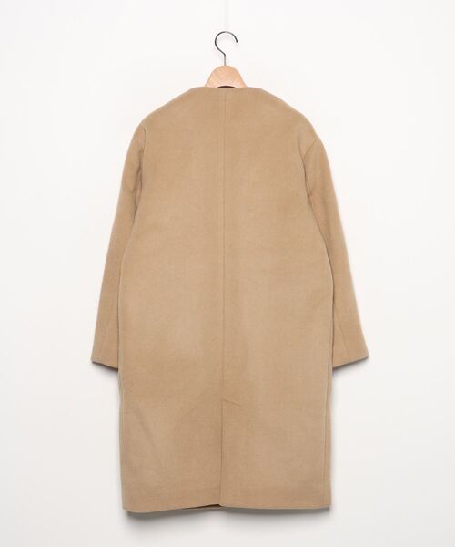 「Te chichi」 ノーカラーコート M ベージュ レディース_画像2