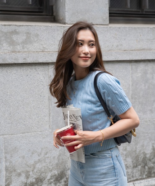 BLUE×PALANG（ブルーパラン） tシャツ TOM SHORT KNIT レディース