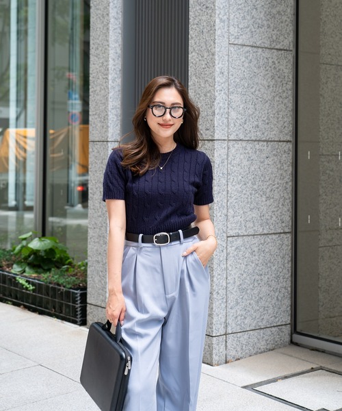 BLUE×PALANG tシャツ TOM SHORT KNIT レディース : ZOZOTOWN