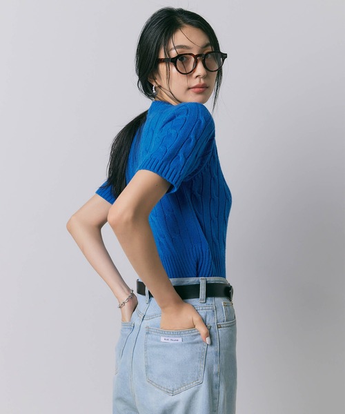 BLUE×PALANG tシャツ TOM SHORT KNIT レディース : ZOZOTOWN
