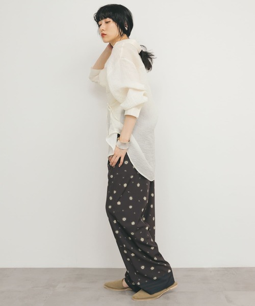 KBF 2WAYシアーストライプシャツ　IVORY 楽天市場】【SALE／20%OFF】2WAYシアーストライプシャツ KBF