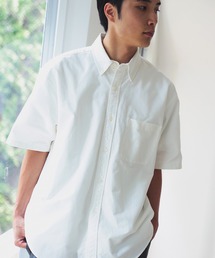 シャツ ワイドフィット 5分袖 ボタンダウンシャツ メンズ｜ZOZOTOWN Yahoo!店