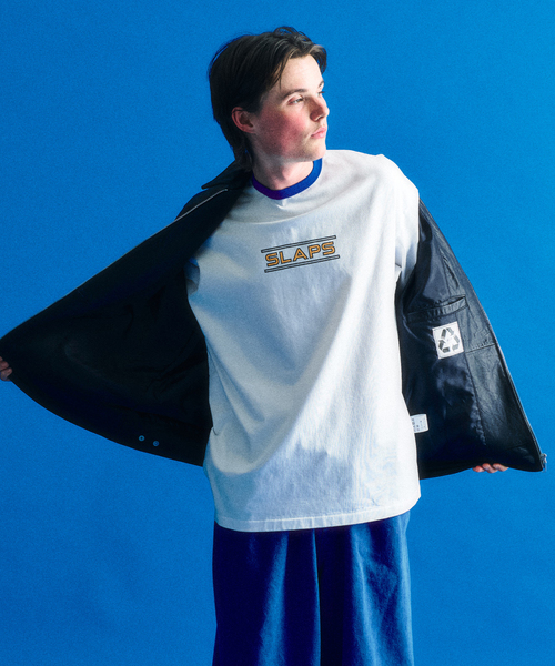 417 EDIFICE tシャツ SLAPS リンガーTシャツ メンズ : ZOZOTOWN