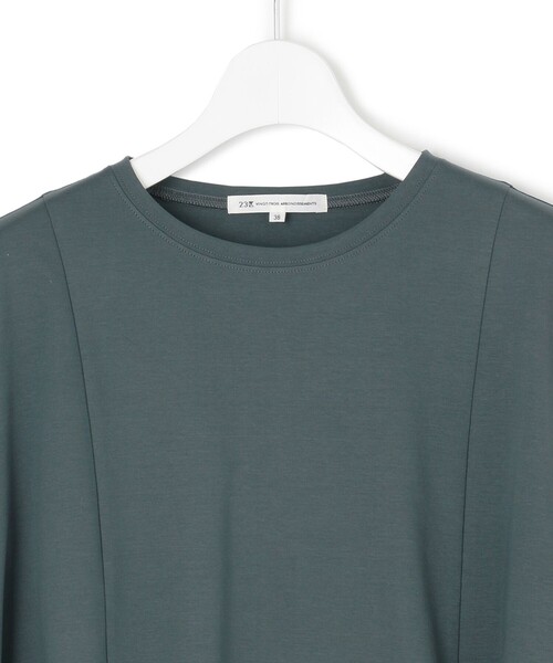 23区 25ss 【GLOW6月号掲載】スムースデザイン フレア Tシャツ GLOW6月号掲載/汗じみ防止】スムースデザイン フレア Tシャツ