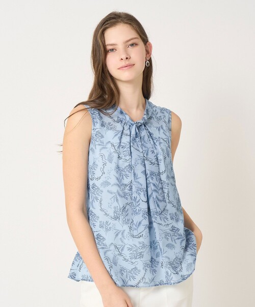 ANAYI ブラウス シャツ 「セットアップ対応商品」リーフ