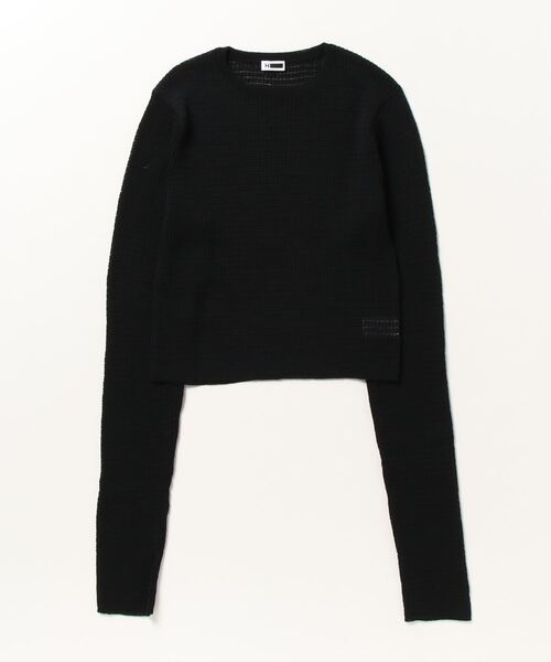 「H　BEAUTY&YOUTH UNITED ARROWS」 長袖ニット - ブラック レディース