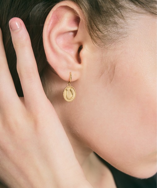 ピアス K18 馬/ホース/馬蹄/ホースシュー ピアス レディース メンズの画像