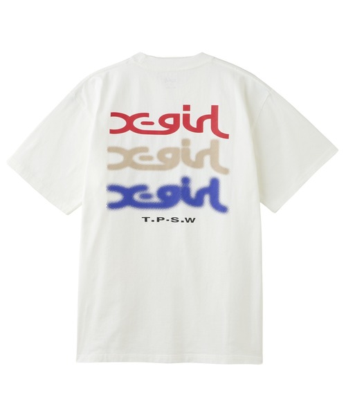 X-girl tシャツ GLOW LOGO S/S TEE レディース メンズ