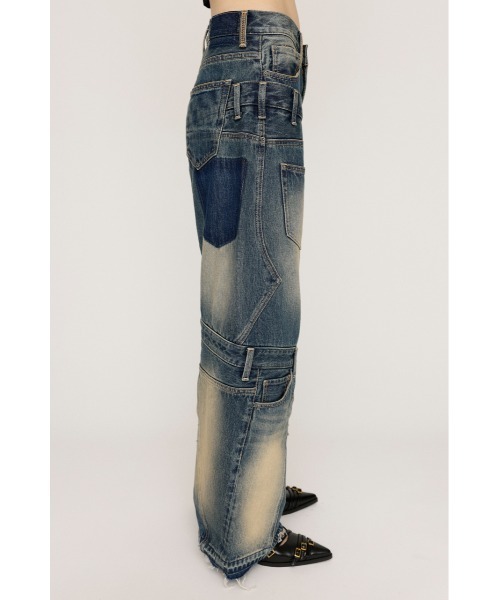 SLY ジーンズ デニム デニムパンツ L/W REMAKE STRAIGHT PT ロー