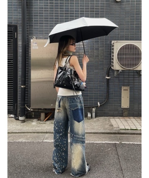 sly ストレートデニム SLY ジーンズ デニム デニムパンツ L/W REMAKE STRAIGHT PT ロー