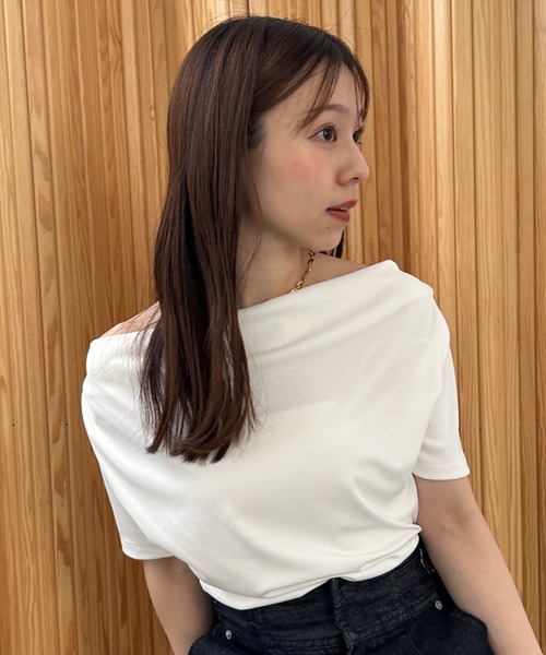 FRAY I.D tシャツ 「USAGI ONLINE・ZOZO限定」ドレープネック