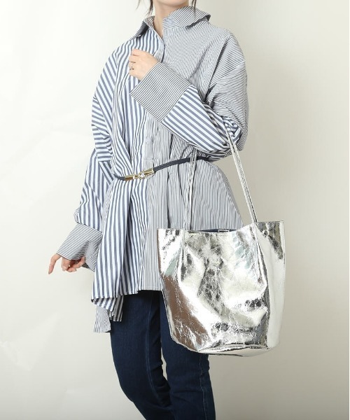 cache cache（カシュカシュ） トートバッグ クラシックメタリック肩入