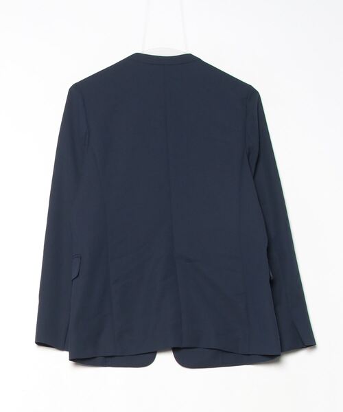GREEN LABEL RELAXING ノーカラージャケット 38 ネイビー green label relaxing 「green relaxing」 ノーカラージャケット