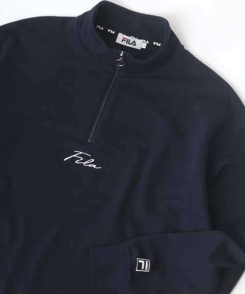「FILA」 スウェットカットソー L アッシュグレー メンズ_画像3