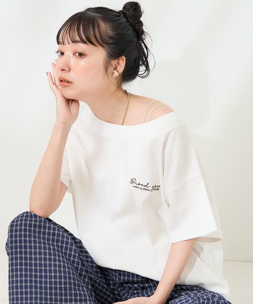 FREAK'S STORE（フリークスストア） tシャツ 花刺繍Tシャツ「限定展開