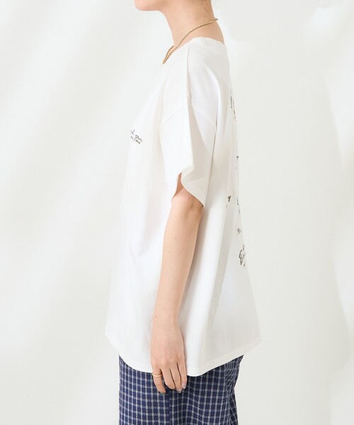 FREAK'S STORE（フリークスストア） tシャツ 花刺繍Tシャツ「限定展開