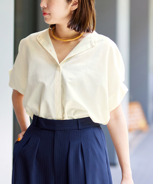 「journal standard L'essage」 半袖ブラウス M イエロー レディース