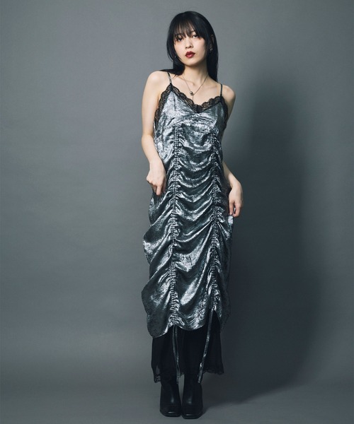 led.tokyo ワンピース 「led.tokyo」LAYERED NEGLIGEE ONEPIECE