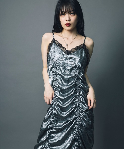 led.tokyo ワンピース 「led.tokyo」LAYERED NEGLIGEE ONEPIECE