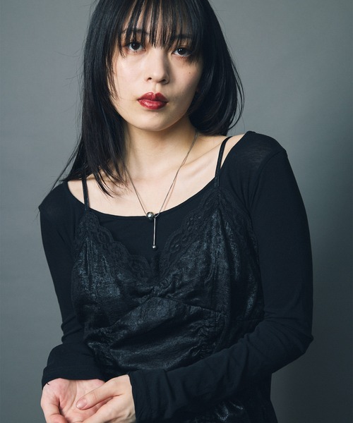 led.tokyo ワンピース 「led.tokyo」LAYERED NEGLIGEE ONEPIECE