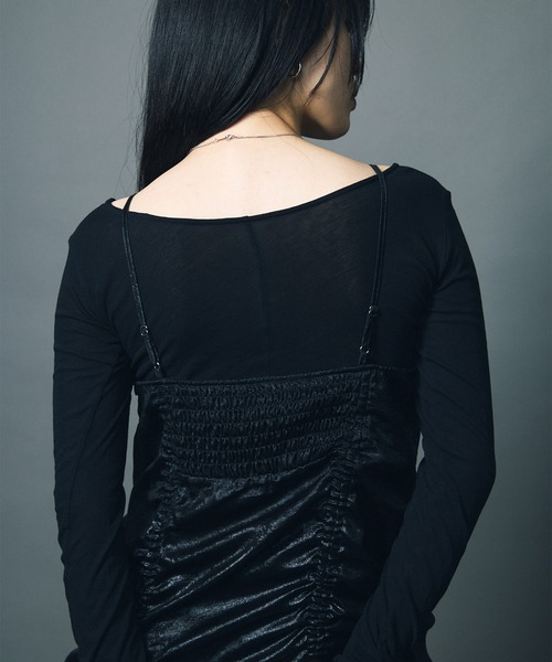led.tokyo ワンピース 「led.tokyo」LAYERED NEGLIGEE ONEPIECE