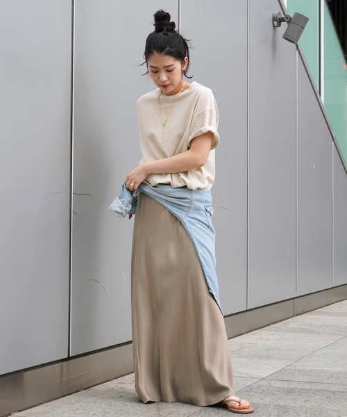 EVERYDAY I LIKE. スカート * Cu/R maxi skirt : ZOZOTOWN Yahoo