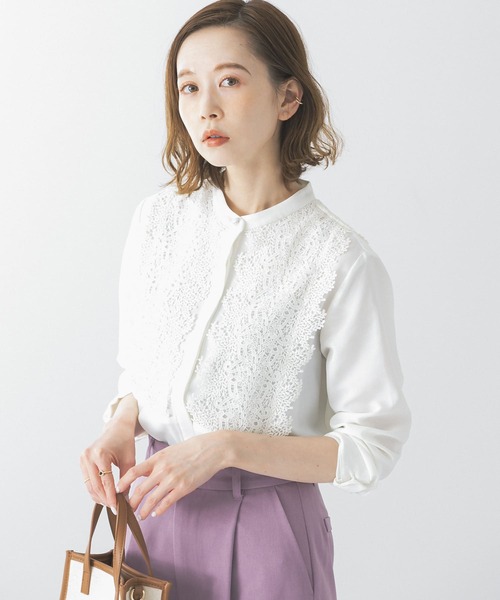「URBAN RESEARCH ROSSO WOMEN」 長袖ブラウス FREE ホワイト レディース