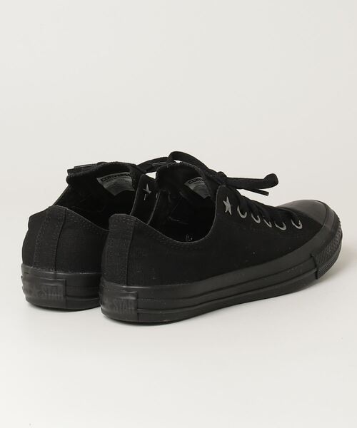 「CONVERSE」 ローカットスニーカー 24.5cm ブラック レディース