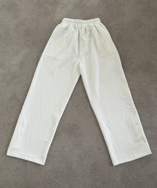 link lot スウェットパンツ ジャージ エンボス加工サイドスナップ