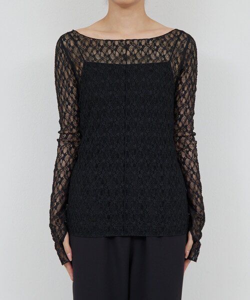 【新品未使用品】La nature linge レースカットソー GALLARDAGALANTE tシャツ 「La nature linge」NEWレース