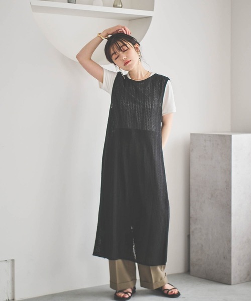 「mil」 ベスト X-SMALL キャメル レディース