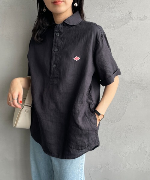 Danton 「DANTON」 半袖シャツ 42 チャコールグレー レディース